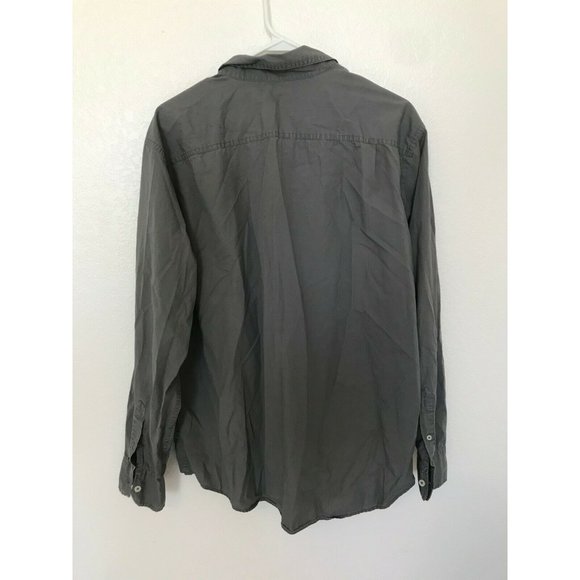 American Eagle Athletic Fit Gray Dress Shirt Men's Size XL - Picture 4 of 4